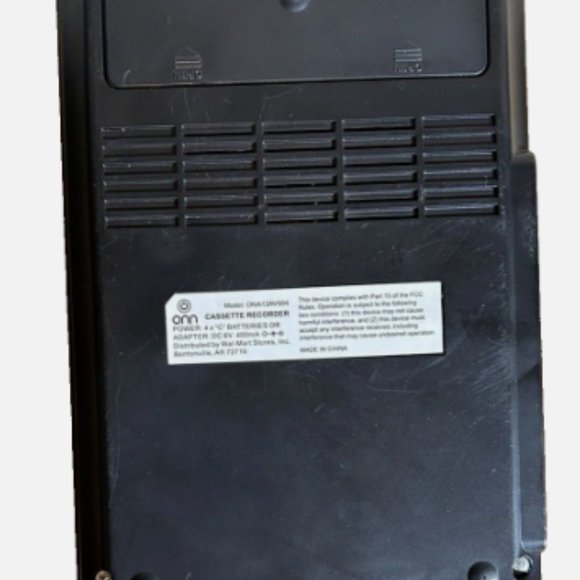 ONN Cassette Recorder with Built-In Microphone & One Touch Recording & Accessor. - Picture 4 of 8